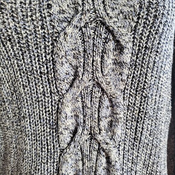 Talbots Petite Blue Cable Knit Zipper Accent Sweater Sz SP - Picture 7 of 9